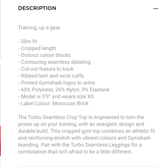 🛍NEW⚡️GymShark 🦈 Turbo Seamless Crop Top Small - Picture 6 of 6